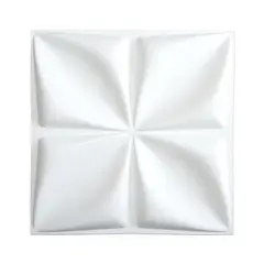 MERCAR RAY - Panel Decorativo 3D PVC Blanco 4m² 16 paneles 50x50cm