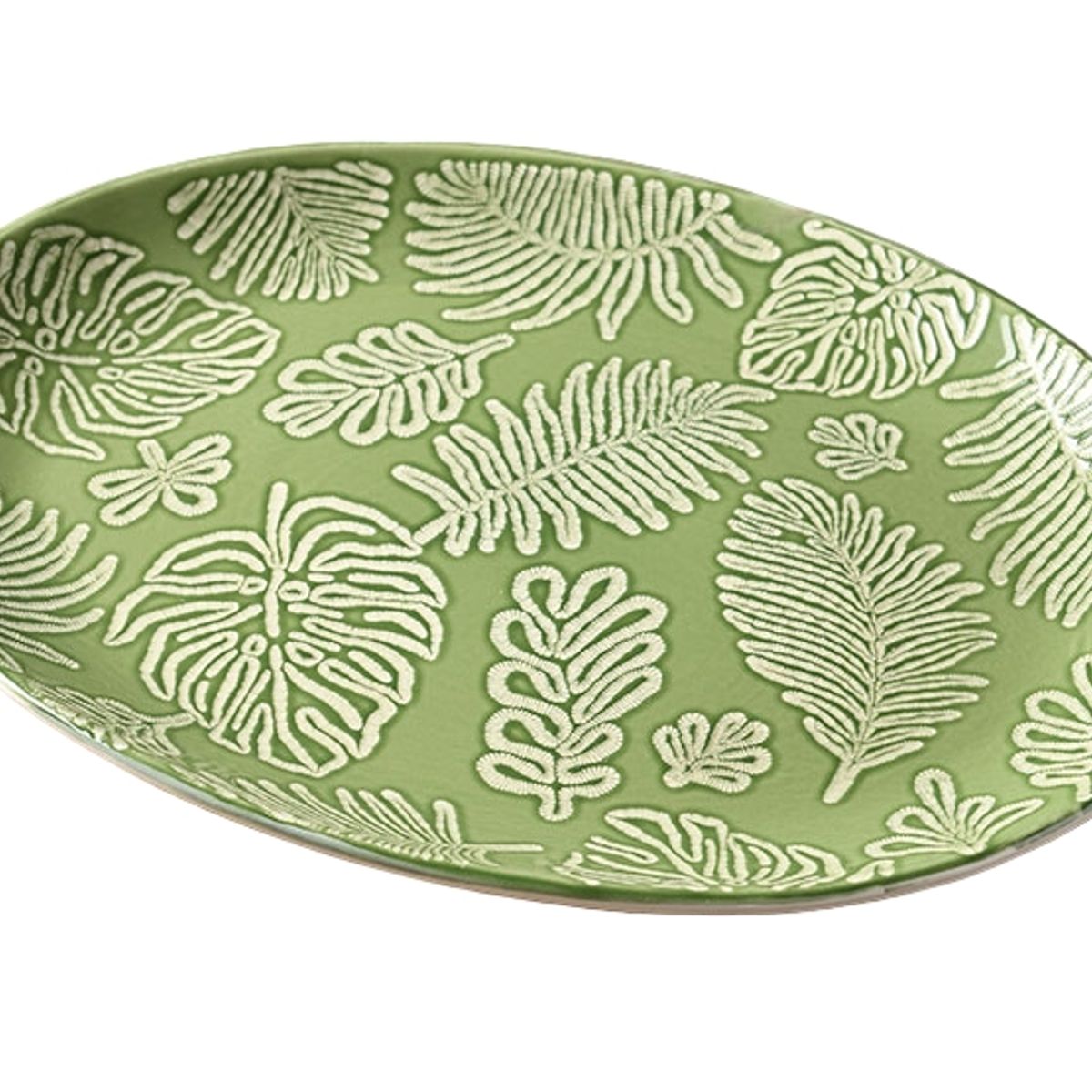 HERRERA MAISON - Fuente Oval Malibu Verde 38 CM