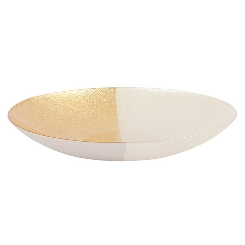 HERRERA MAISON - Bowl Servir L Blanco Gold 32 CM