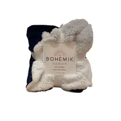 BOHEMIK - Manta Sherpa fleece Dark Blue
