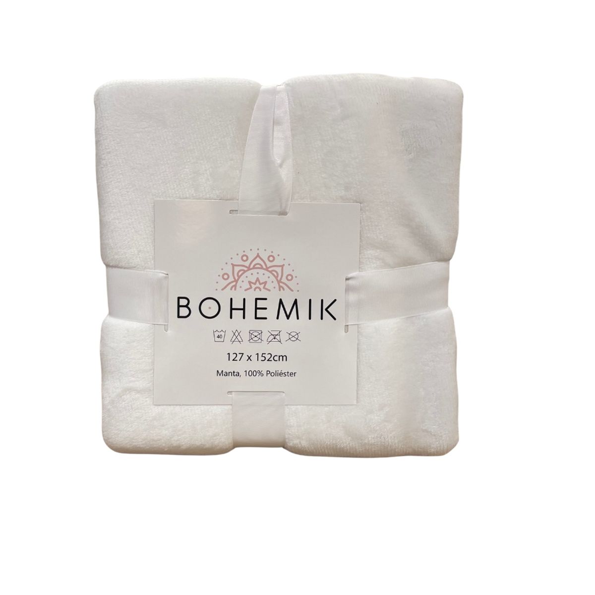 BOHEMIK - Manta Sherpa fleece Dark white