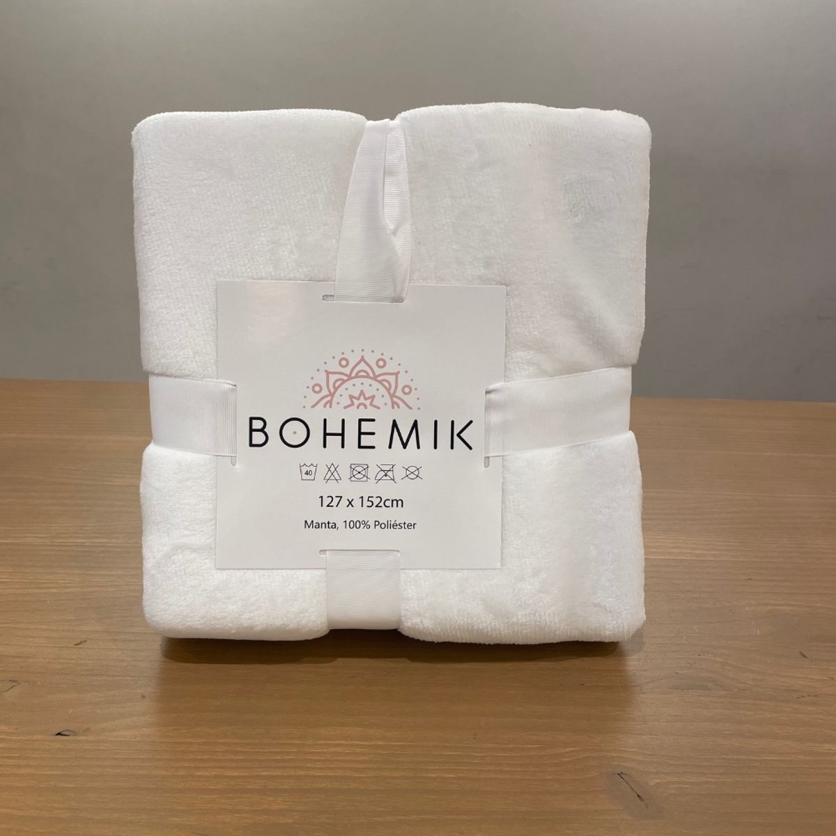 BOHEMIK - Manta Sherpa fleece Dark white