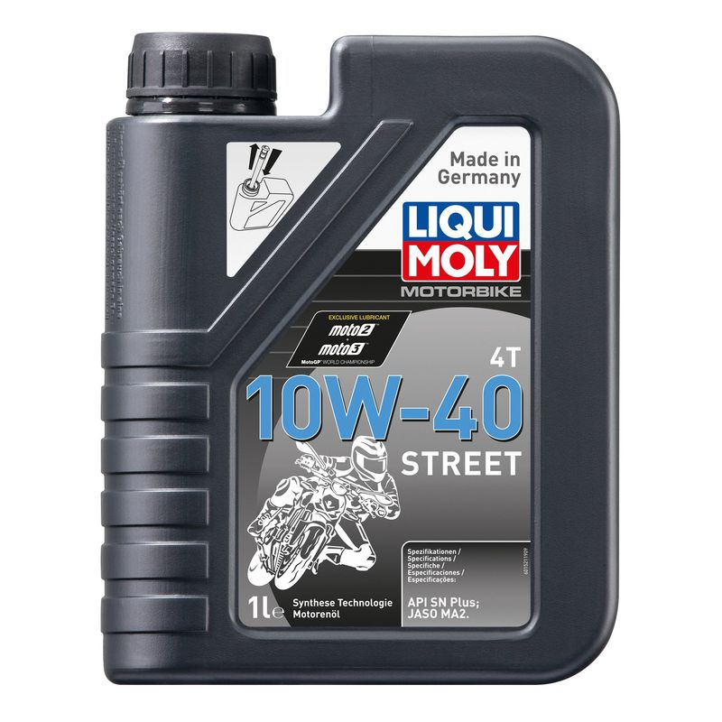 LIQUI MOLY - Aceite Moto 10w40 Motorbike Street 4t Liqui Moly 1lt