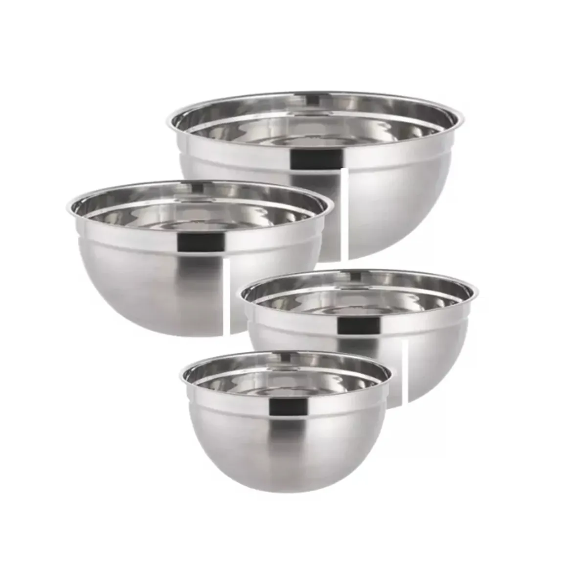 GENERICO - Pack 4 Bowls Repostería Cocina Ensaladas 20-24-28-32 Cm