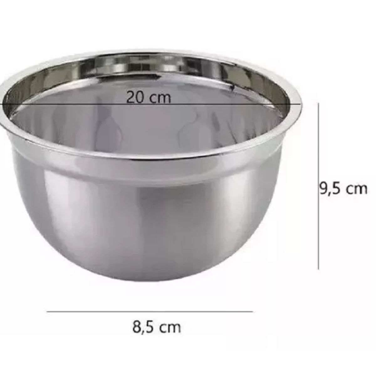 GENERICO - Pack 4 Bowls Repostería Cocina Ensaladas 20-24-28-32 Cm