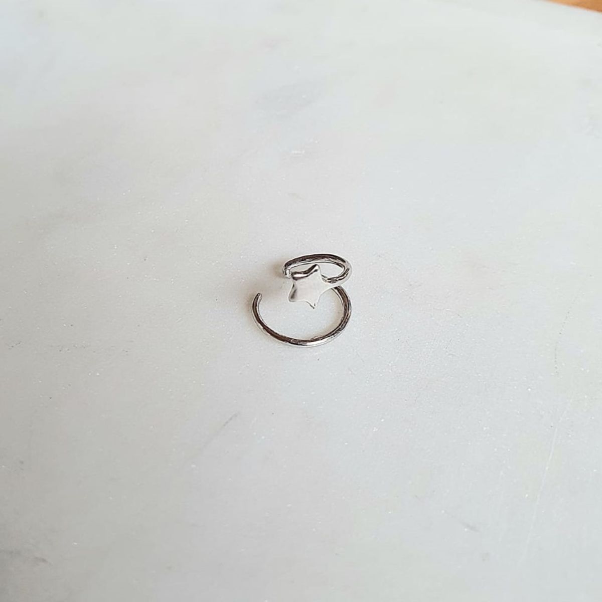 JOYAS VALDES GARCIA - Aro cuff con estrella