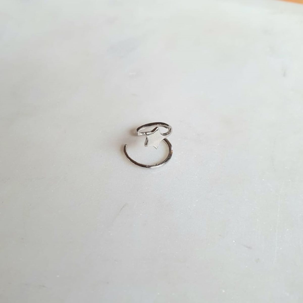 JOYAS VALDES GARCIA - Aro cuff con estrella