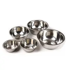 GENERICO - Pack 5 Bowl Pocillo Acero Inoxidable Reposteria Cocina