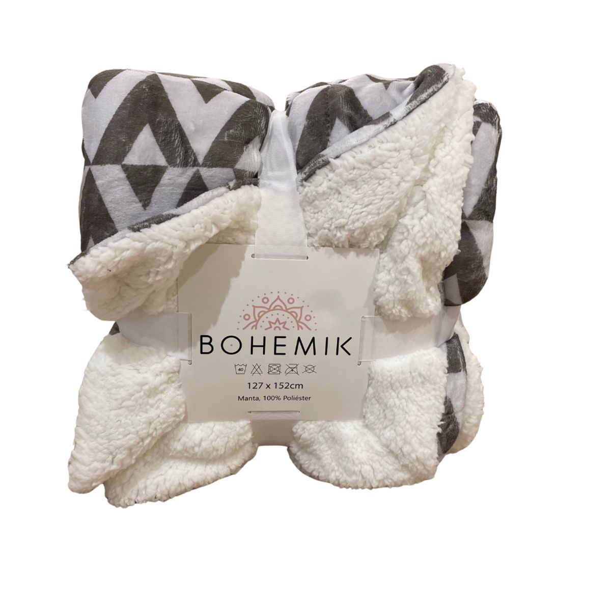 BOHEMIK - Manta Gray Flannel Sherpa