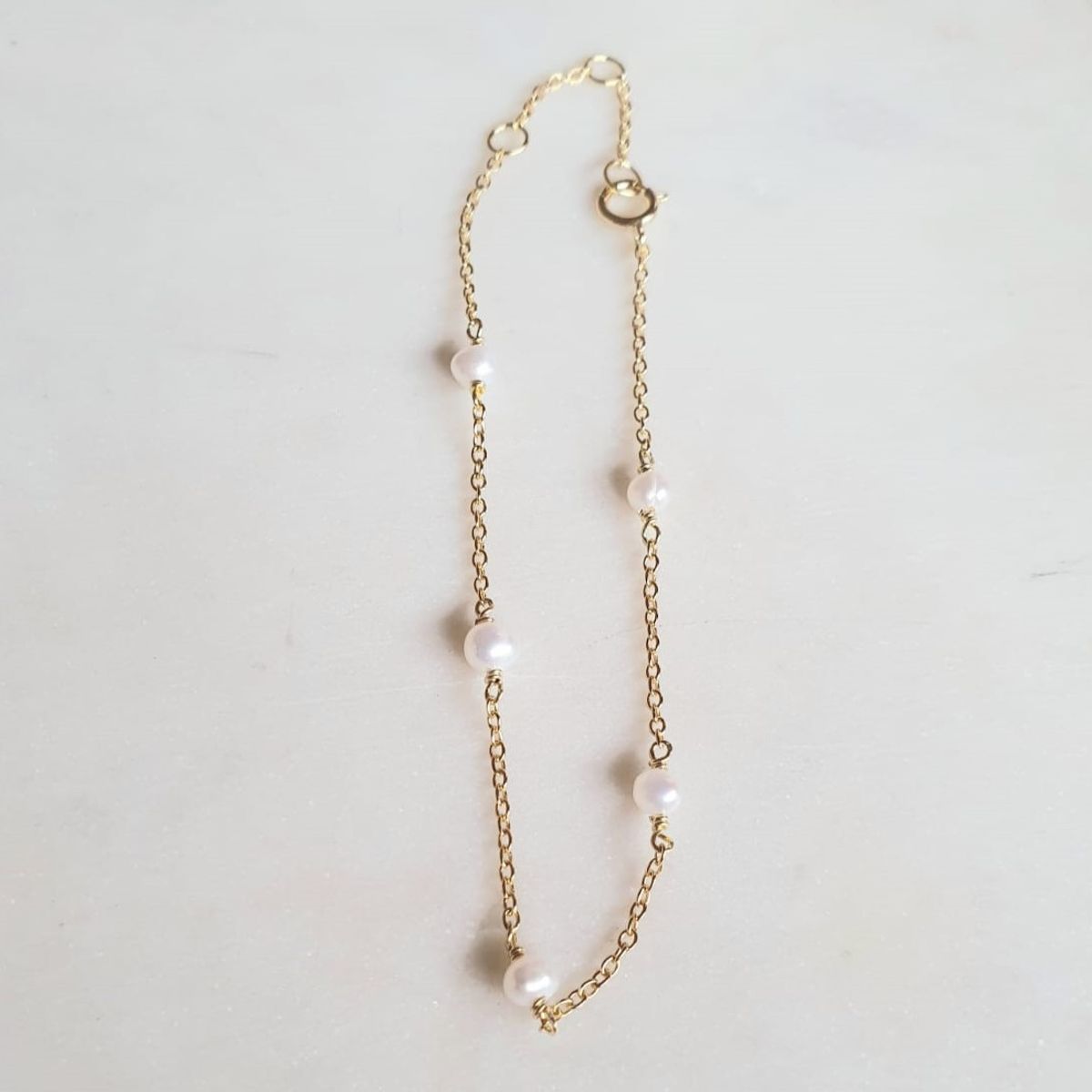 JOYAS VALDES GARCIA - Pulsera perlas baño oro