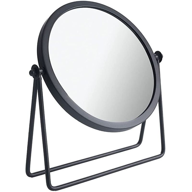 REGALITOLINDO CL - Espejo De Tocador Redondo Metal Negro Design