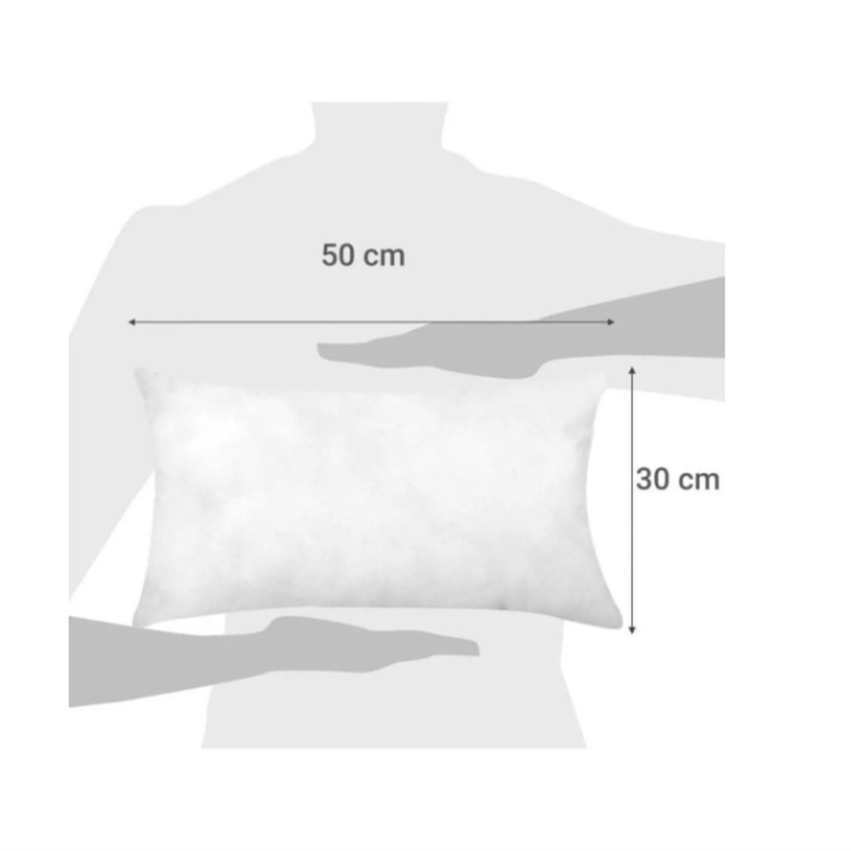 GENERICO - Pack 2 Unidades Relleno De Cojín 30x50