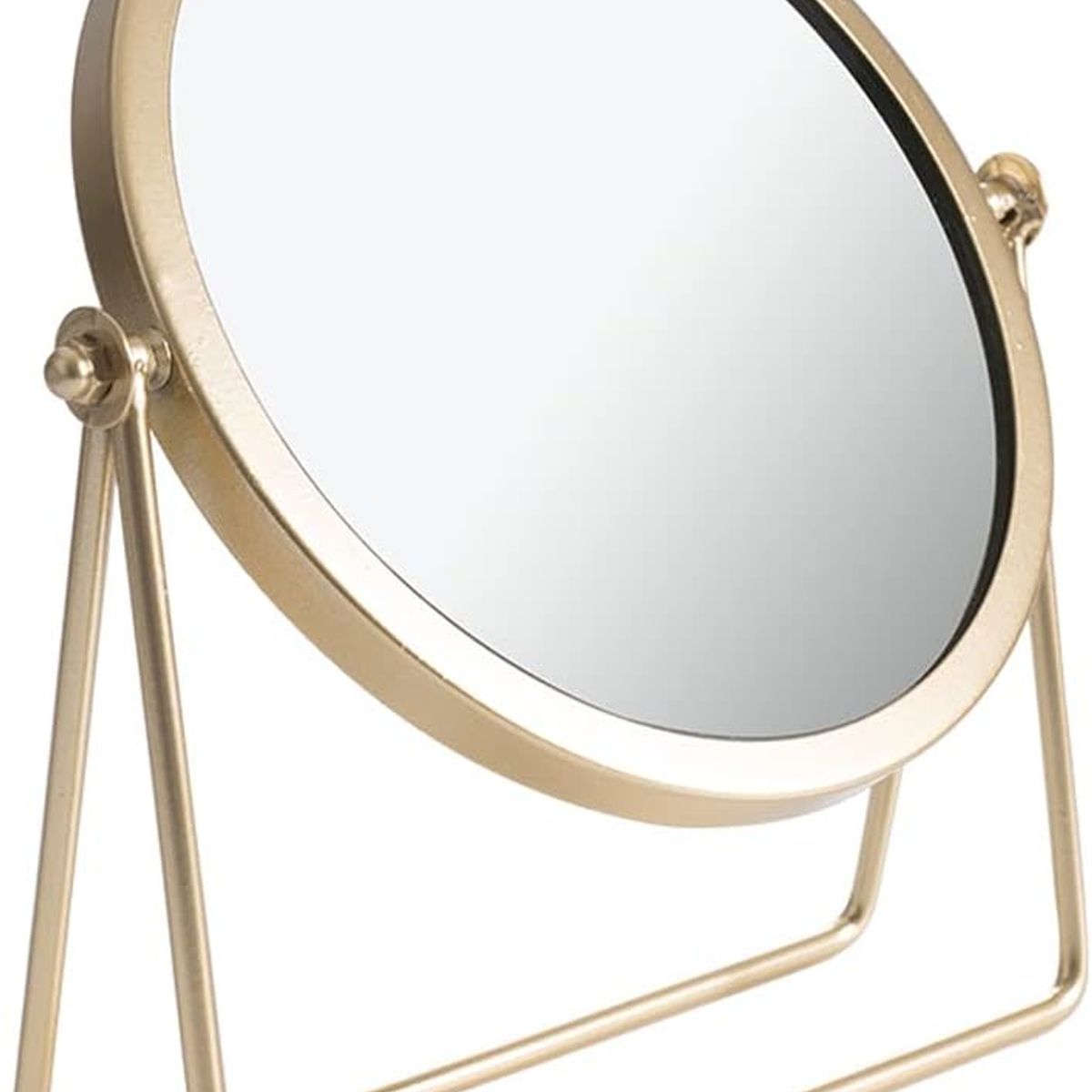 REGALITOLINDO CL - Espejo De Tocador Redondo Dorado Metal Design