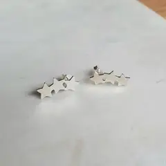 JOYAS VALDES GARCIA - Aros estrella triple