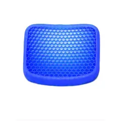 GENERICO - Cojín Silicona Asiento Gel Confortable Lavable Portátil Color Azul