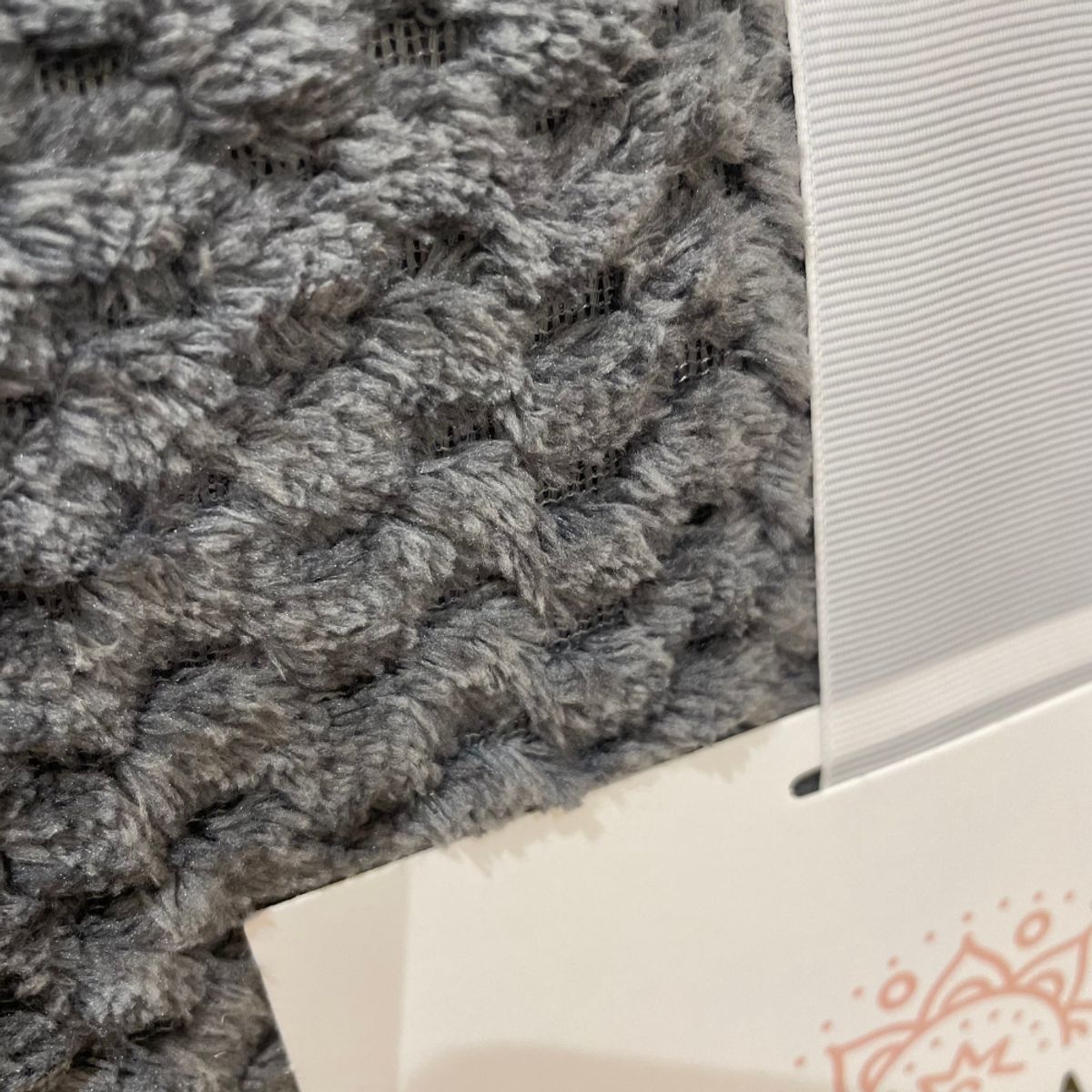 BOHEMIK - Frazada Microfibra Dark Gray 1 1/2 Plazas