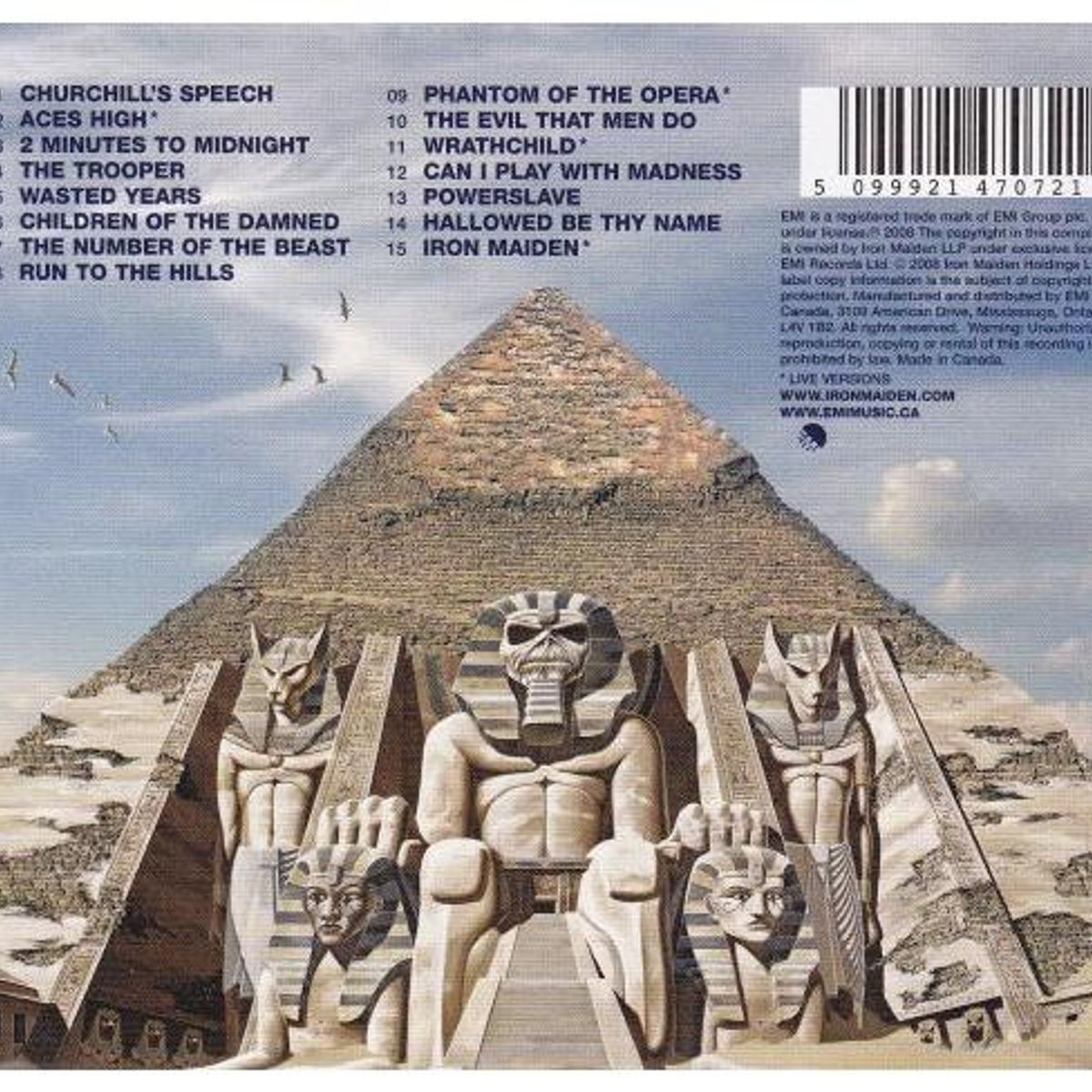 HITWAY MUSIC - IRON MAIDEN - SOMEWHERE BACK IN TIME: BEST OF - CD HITWAY MUSIC