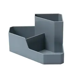 ISOFIT - Organizador de Escritorio Esquinero Abs 22x11x17 cm Gris