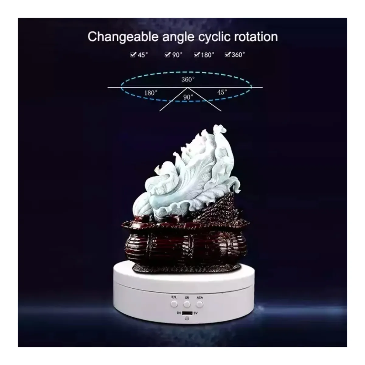 MUNDO MAGIA - Soporte Exhibición Giratorio Pro 360° 13,8cm 3 Velocidades