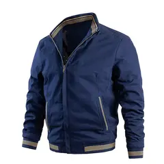 TIOZONEY - Chaqueta casual de algodón para hombre