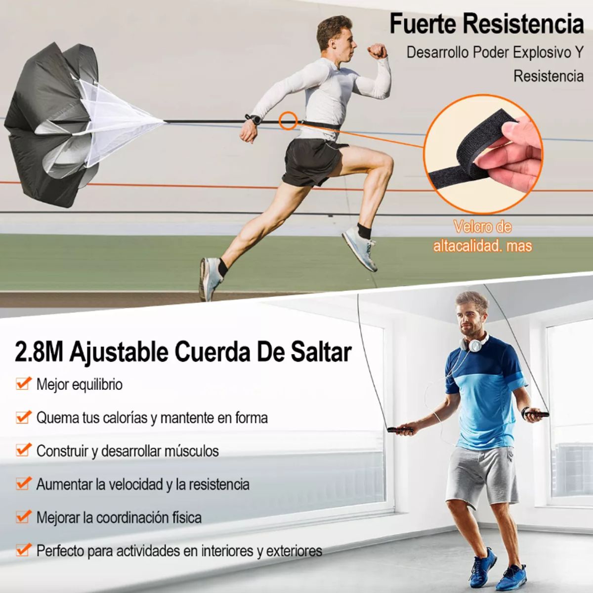 TNAKIEX - Kit De 20 Platos+20 Conos+1 Paracaídas+1 Escalera Agilidad