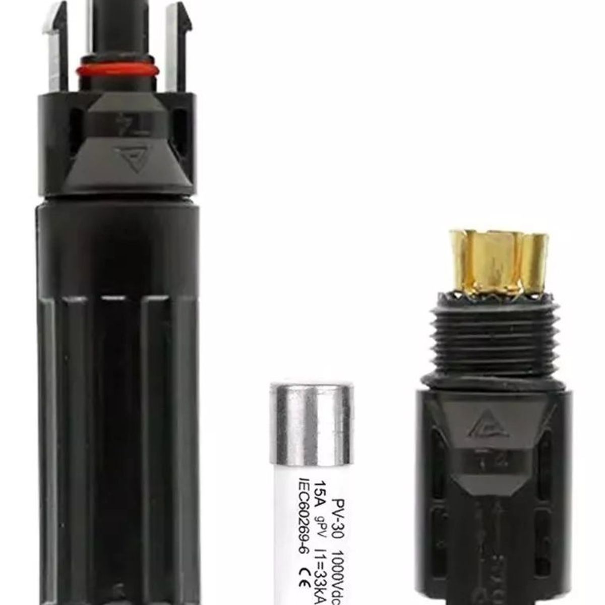 KUANGYE - Conector Porta Fusible Solar incluye Fusible 15a