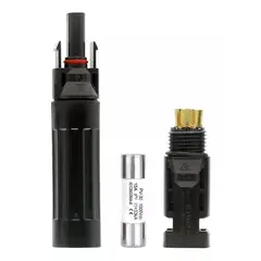 KUANGYE - Conector Porta Fusible Solar incluye Fusible 15a