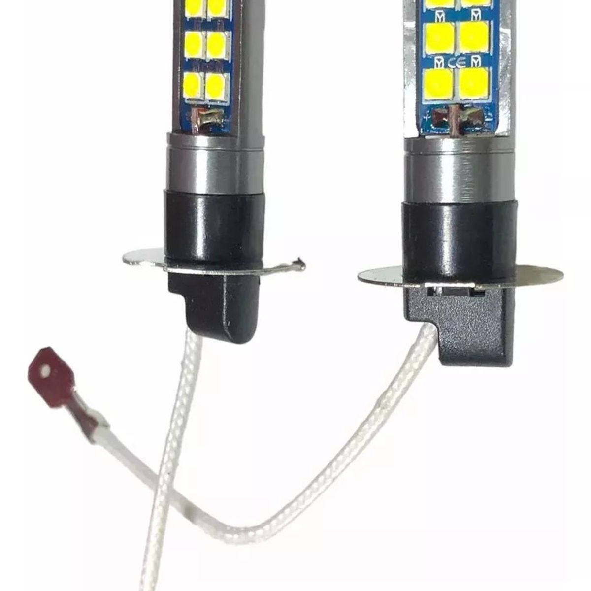 KUANGYE - Ampolleta Led H3 Color Blanco 6000k 12/24v 12 Led El Par