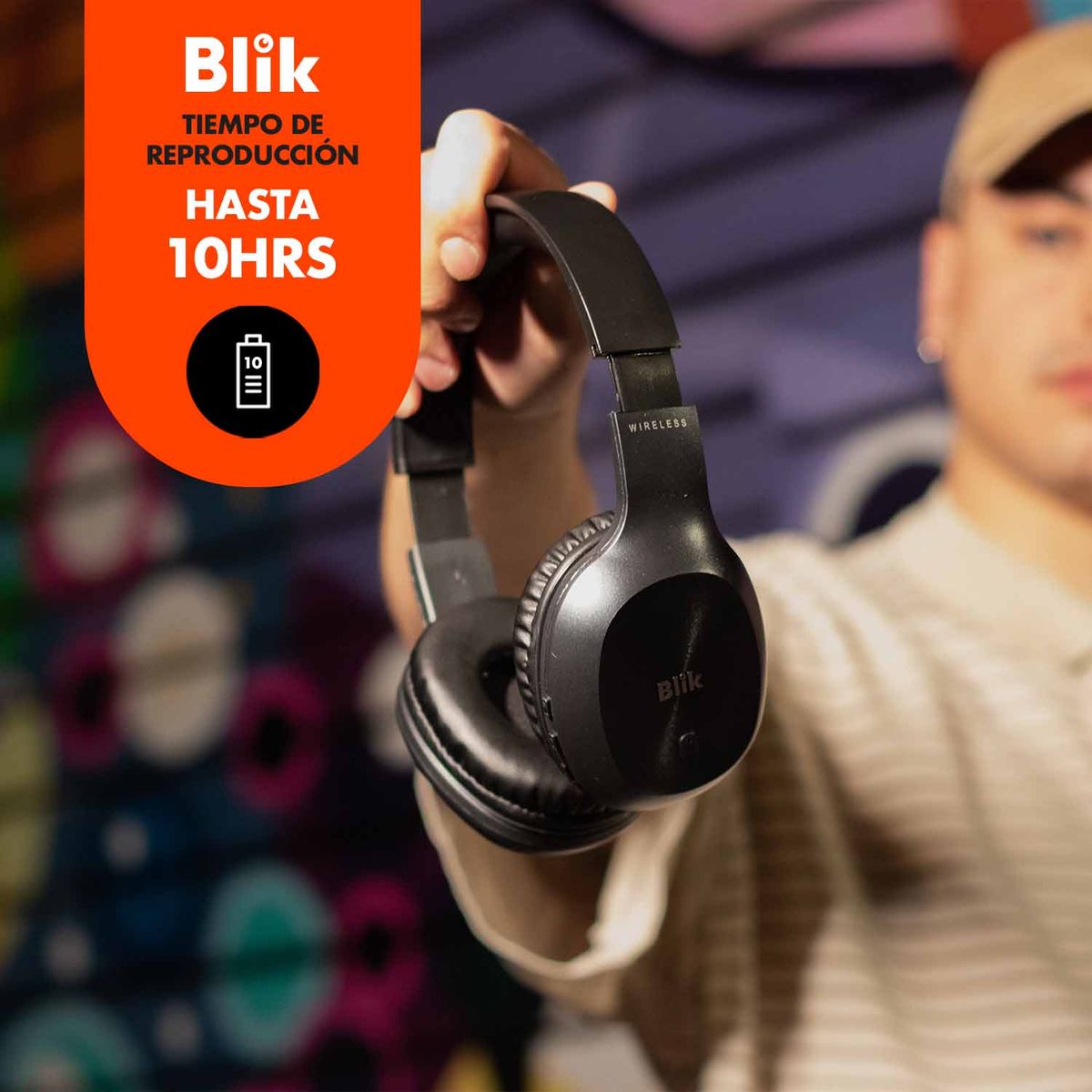 BLIK - Audífonos Bluetooth Blik Soul150 Negro