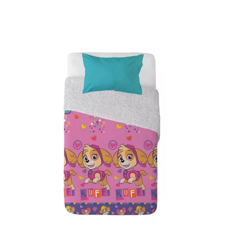 WINDSOR - Plumon Sherpa Infantil Disney Marvel Apt 1.5 Platroll Niña Ruffi