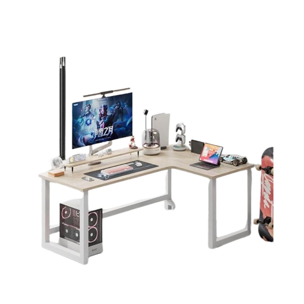 HOMER DESIGN - Escritorio Gamer En L 140x120x75cm Homer Design