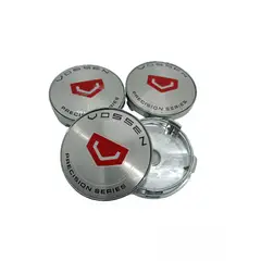 GENERICO - Set X4 Tapa centro Llantas autos 60mm VOSSEN PLATA