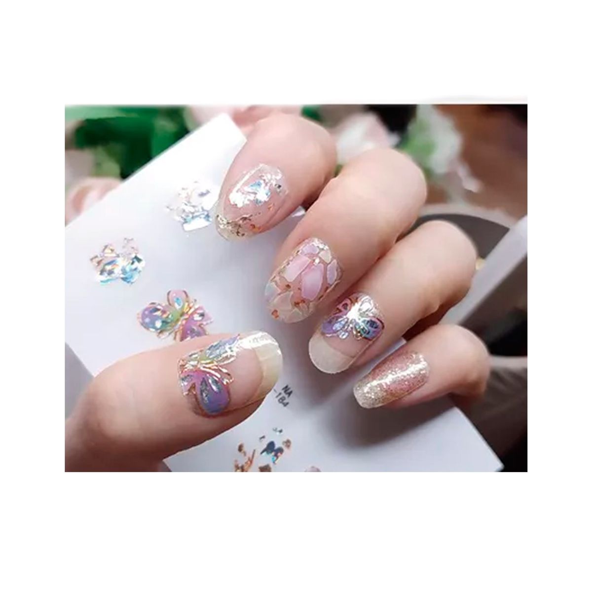 ESHOPANGIE - Stickers Pegatinas 3d Para Uñas No Necesita Lampara-184