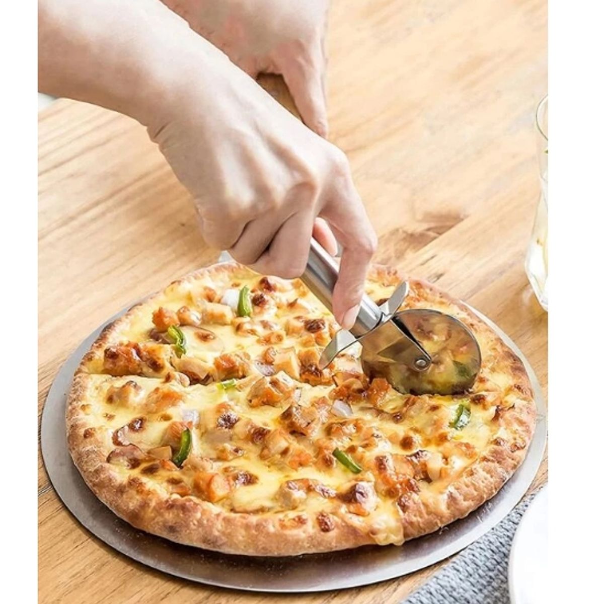 GENERICO - Cortador De Pizza De Acero Inoxidable