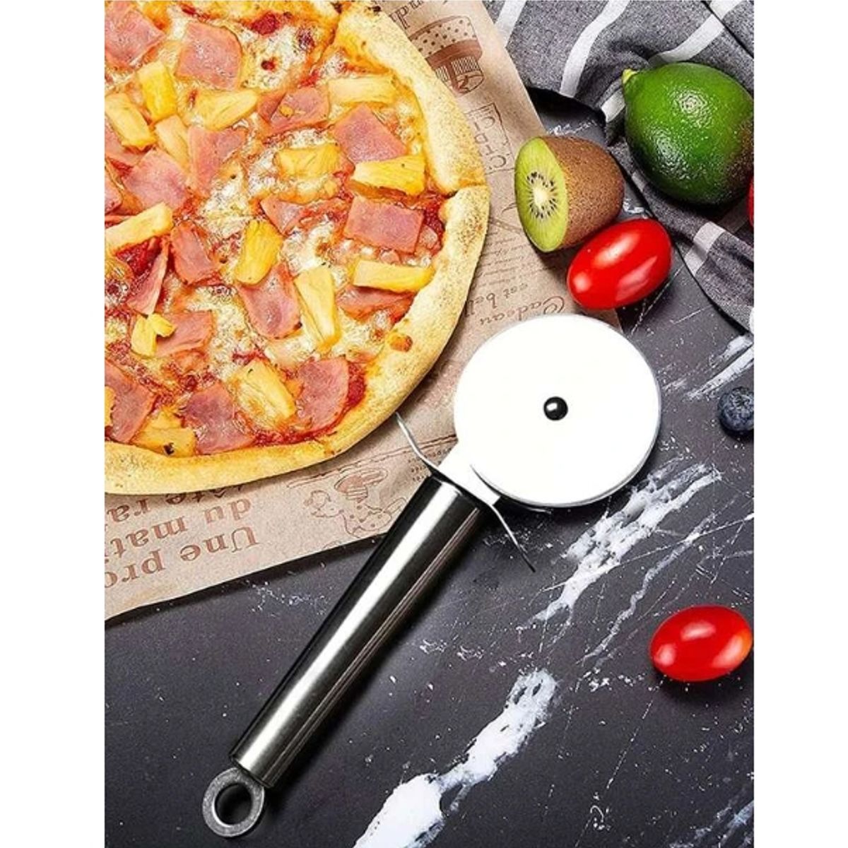 GENERICO - Cortador De Pizza De Acero Inoxidable