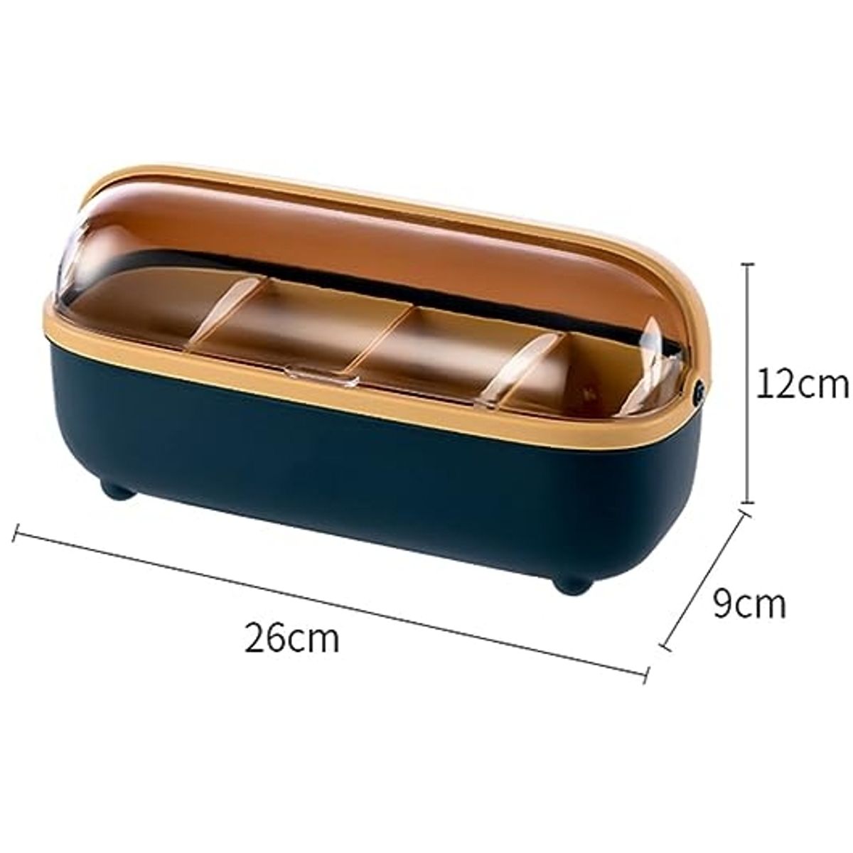 GENERICO - Tarro Para Condimentos Especias De 4 Compartimientos