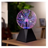 Esfera De Plasma Activada Al Tacto Envía Rayos De Luz