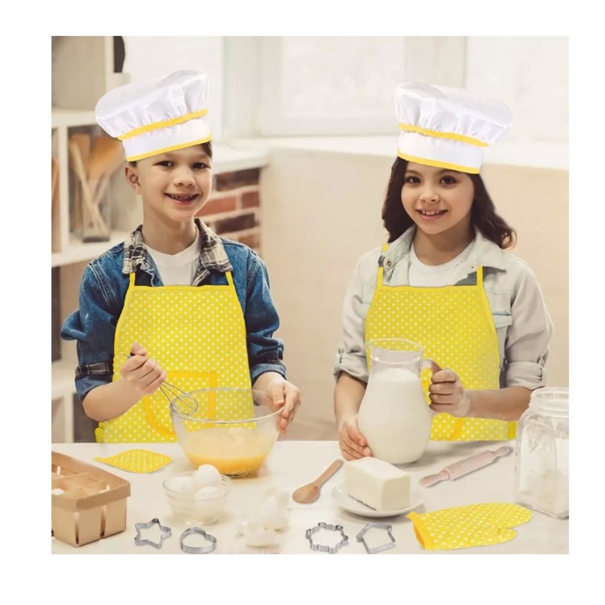 GENERICO - Juego Chef De Cocina Para Niño Rol De Chef Disfraz 11pzs