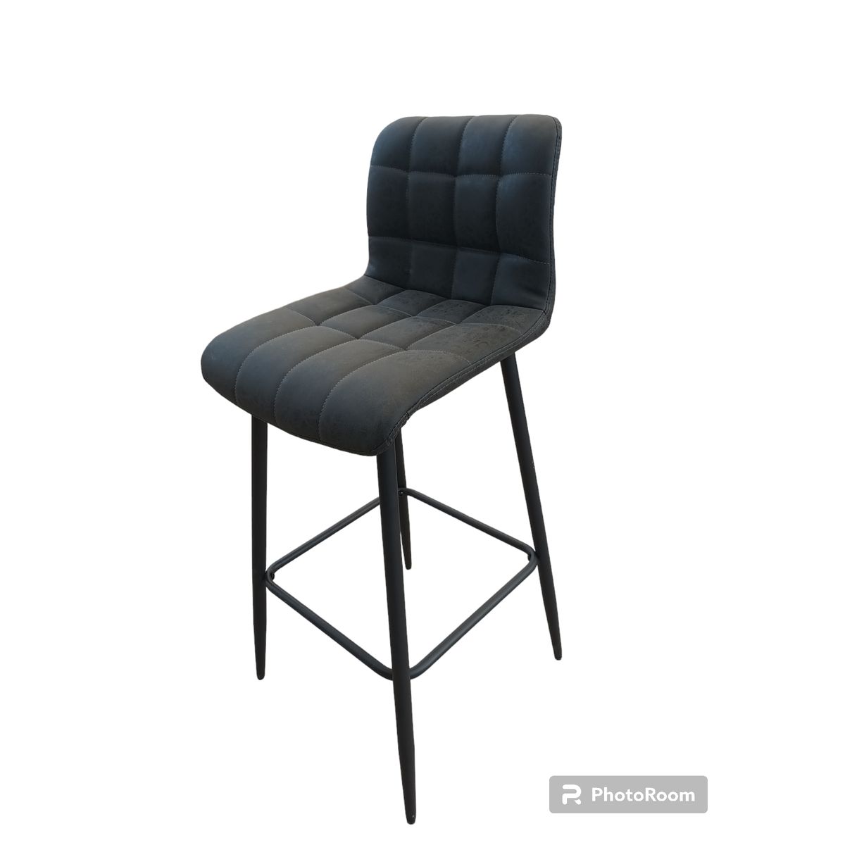 GENERICO - Silla Bar Madrid 73 cm Gris Por 4 Unidades