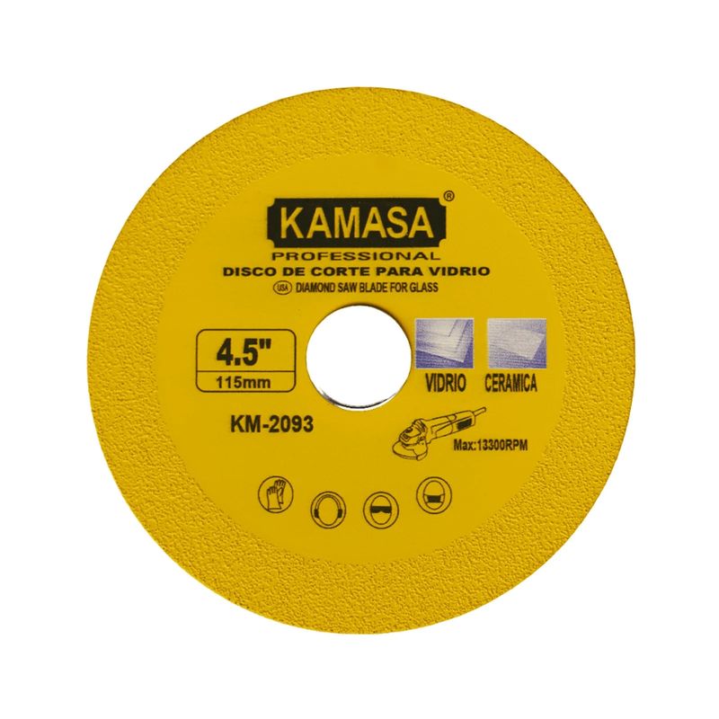 KAMASA - Disco De Corte Para Vidrio - Cerámicos 4,5