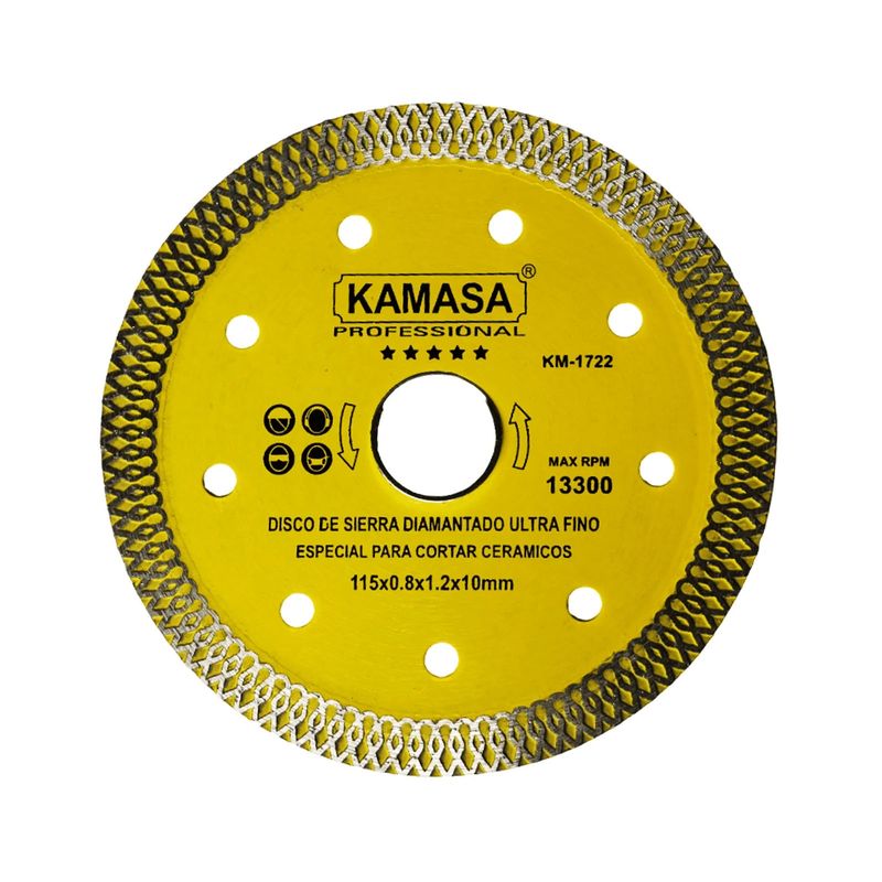 KAMASA - Disco De Corte Sierra Diamantado Ultra Fino Para Cerámica - Mármol