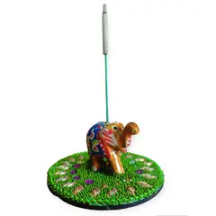 INDIAN - Portaincienso de la prosperidad Mosaico verde