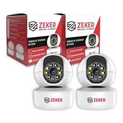 ZEKER - Pack x2 Cámara De Seguridad Interior Wifi IP 2MP 5G