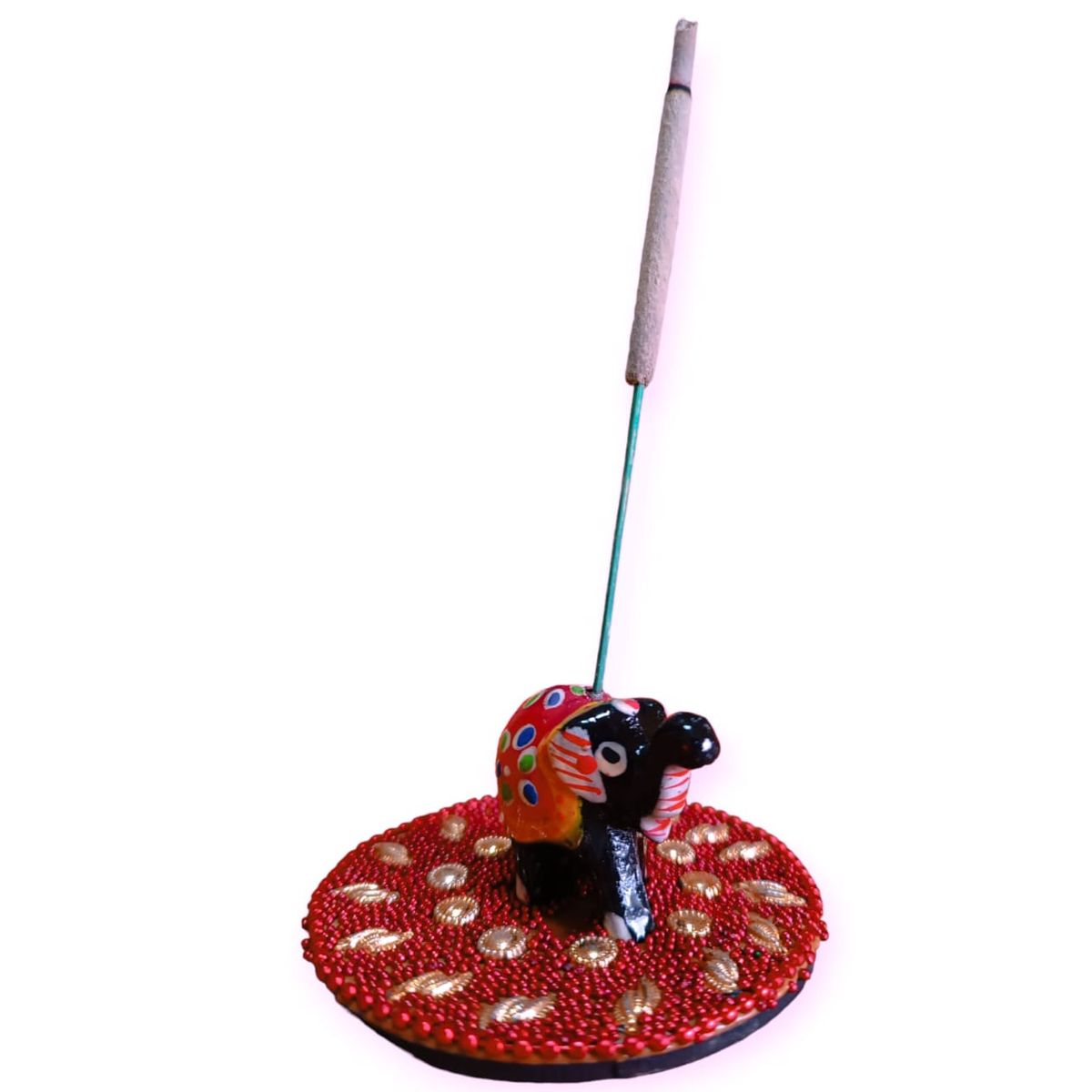 INDIAN - Portaincienso de la prosperidad Mosaico rojo