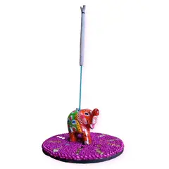 INDIAN - Portaincienso de la prosperidad Mosaico fucsia-púrpura