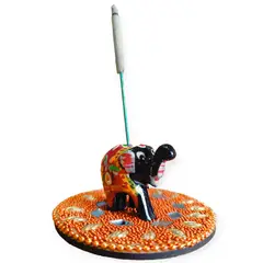 INDIAN - Portaincienso de la prosperidad Mosaico naranja