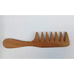 GENERICO - Peine de Madera para Cabello Rizado Hecho a Mano