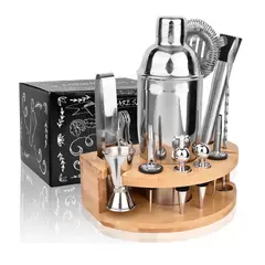 GENERICO - Juego Coctelera Set Utensilios Cóctel De Bar Inoxidable 12pk