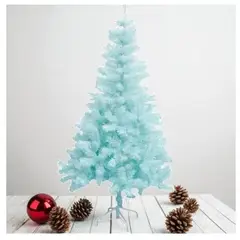 GENERICO - Árbol De Navidad 2.10 CM Color Celeste Decoración Navideña Año Nuevo
