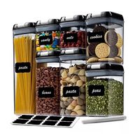 Juego De 7 Recipientes De Almacenamiento De Alimentos Herméticos